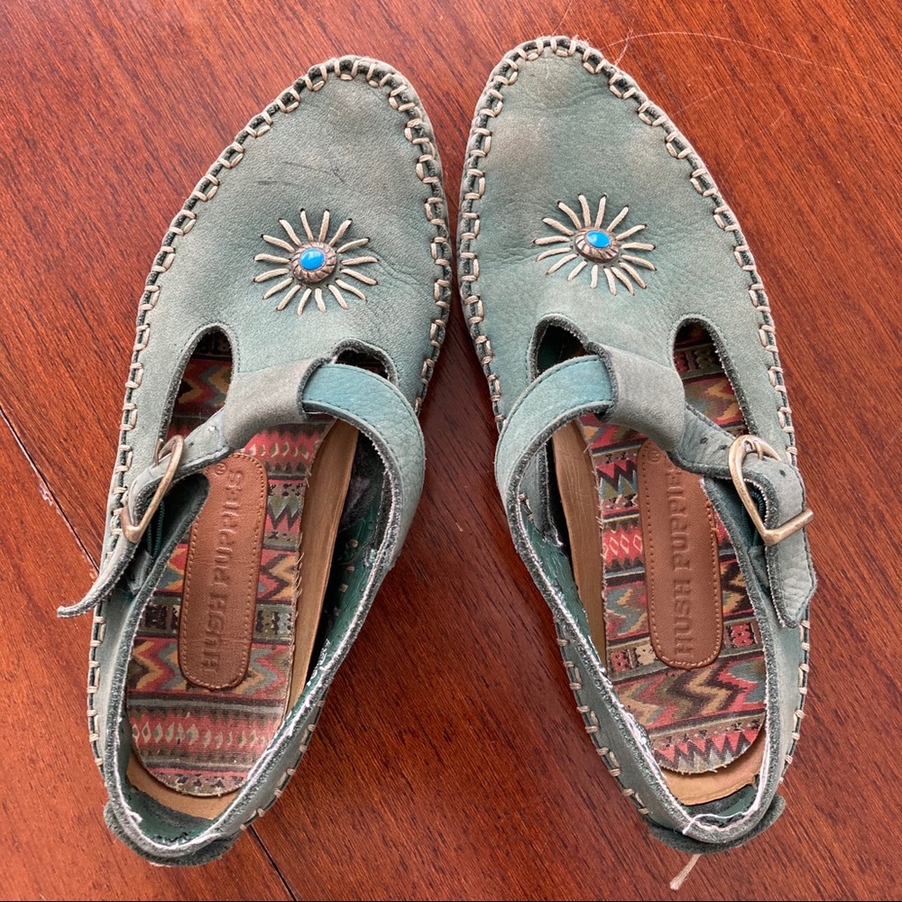 Leather Indian style hush puppies sandals